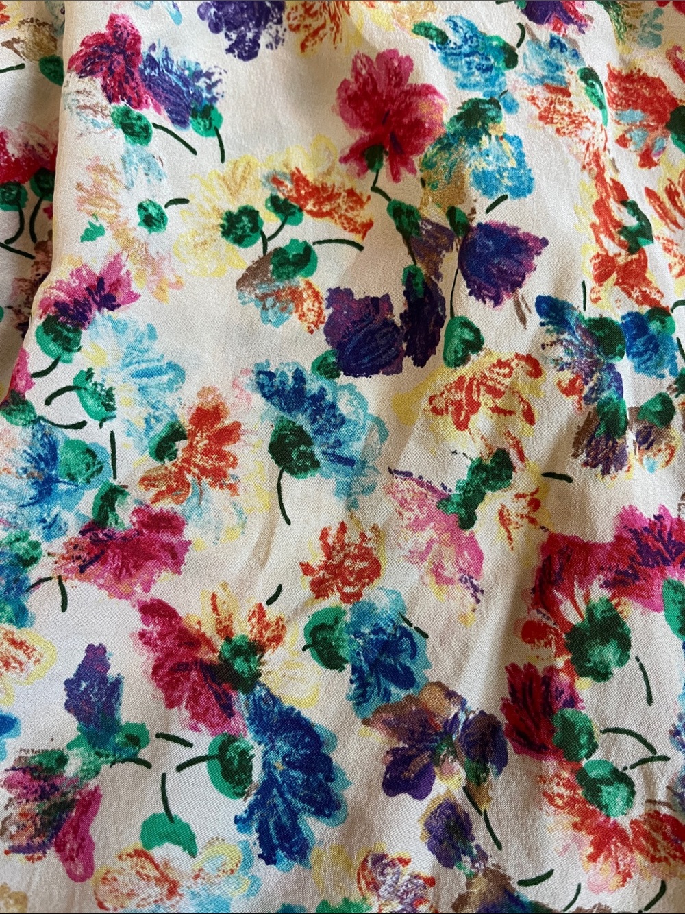 No 6 Silk Cap sleeve Floral Button-Front Dress. Size 1